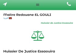 Site internet professionnel El Gouli Huissier de Justice Essaouira