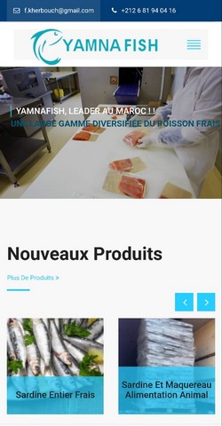 Site boutique Yamna Fish vente de poissons frais